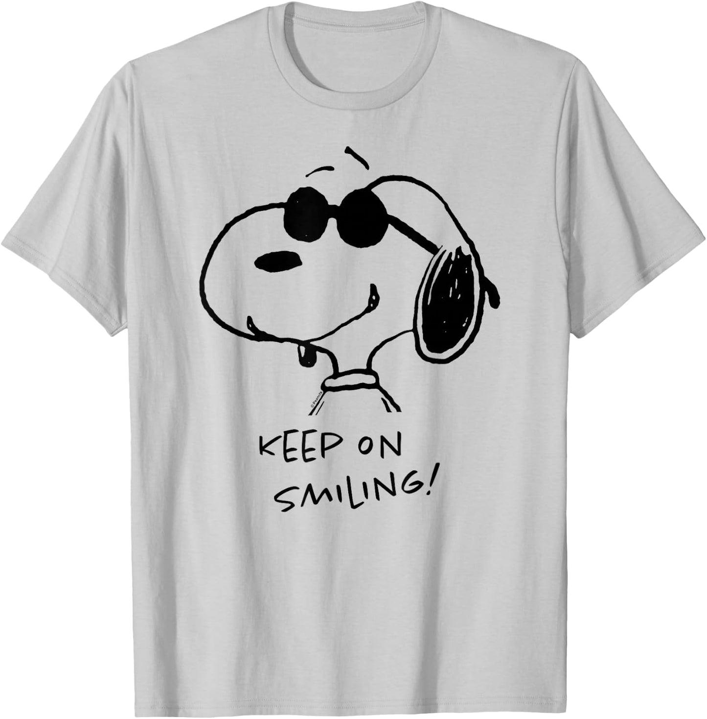 Peanuts – Cool Joe Keep On Smiling T-Shirt - T-Shirt | Ash