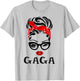 GAGA Wink Eye Woman Face Gift GAGA Grandma T-Shirt - T-Shirt | Ash