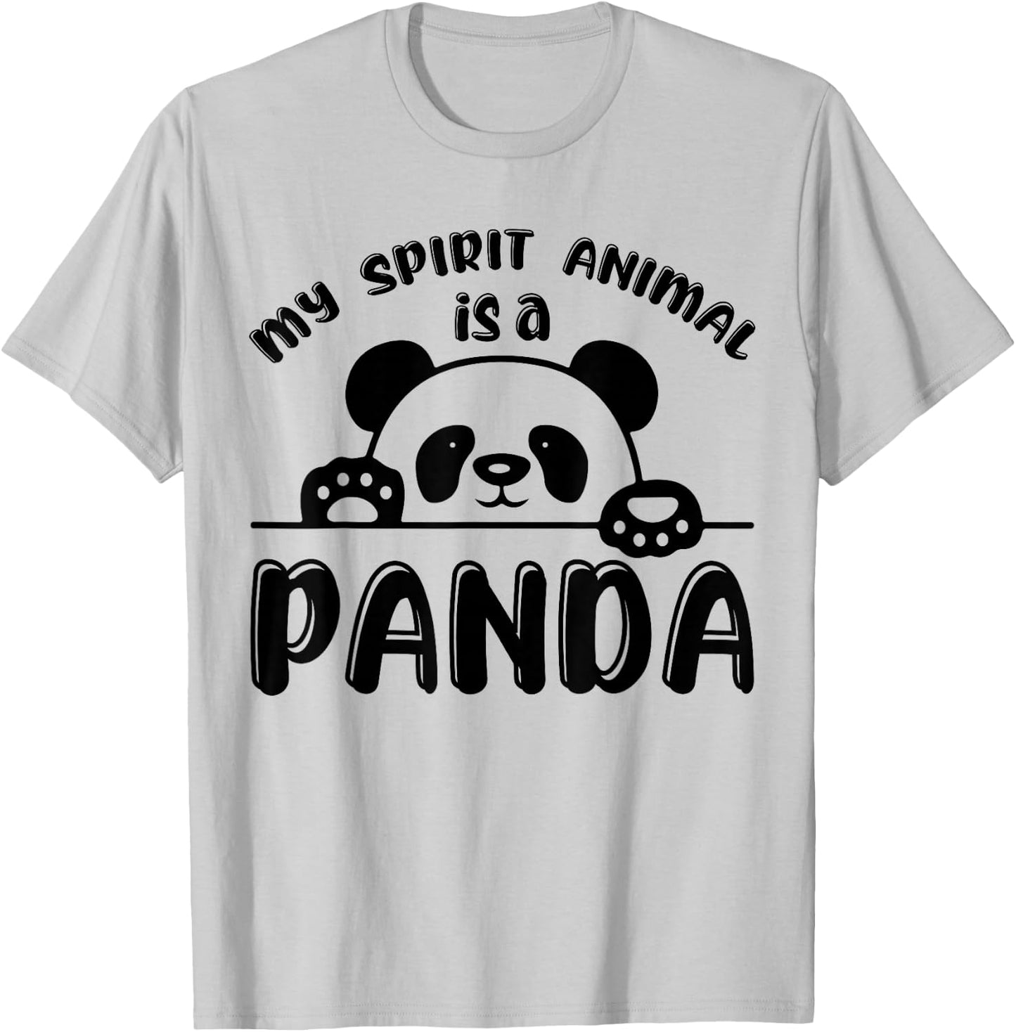 My Spirit Animal Is A Panda T-Shirt - T-Shirt | Ash