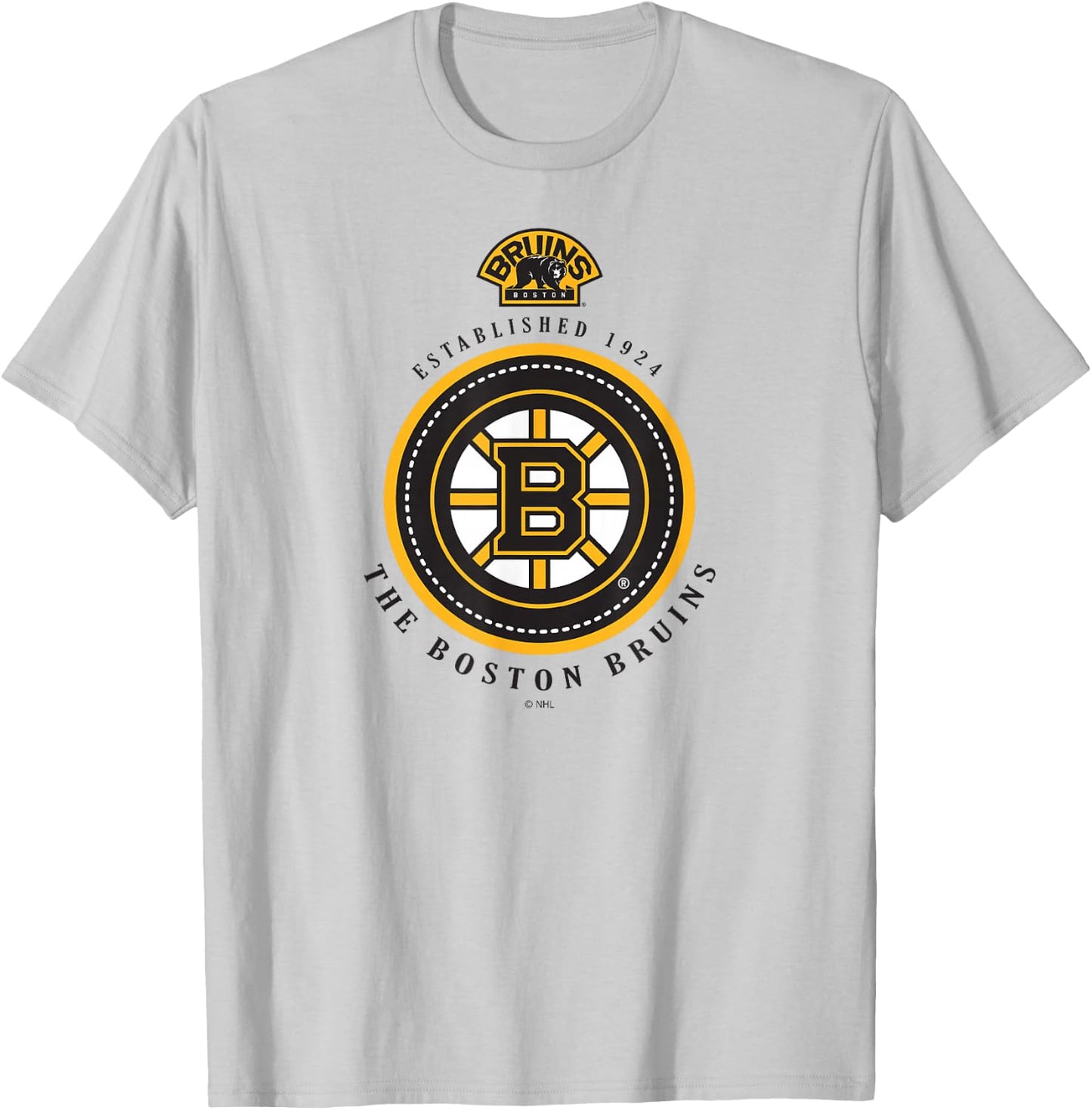 Boston Bruins Est 1924 Gray Officially Licensed T-Shirt - T-Shirt | Ash