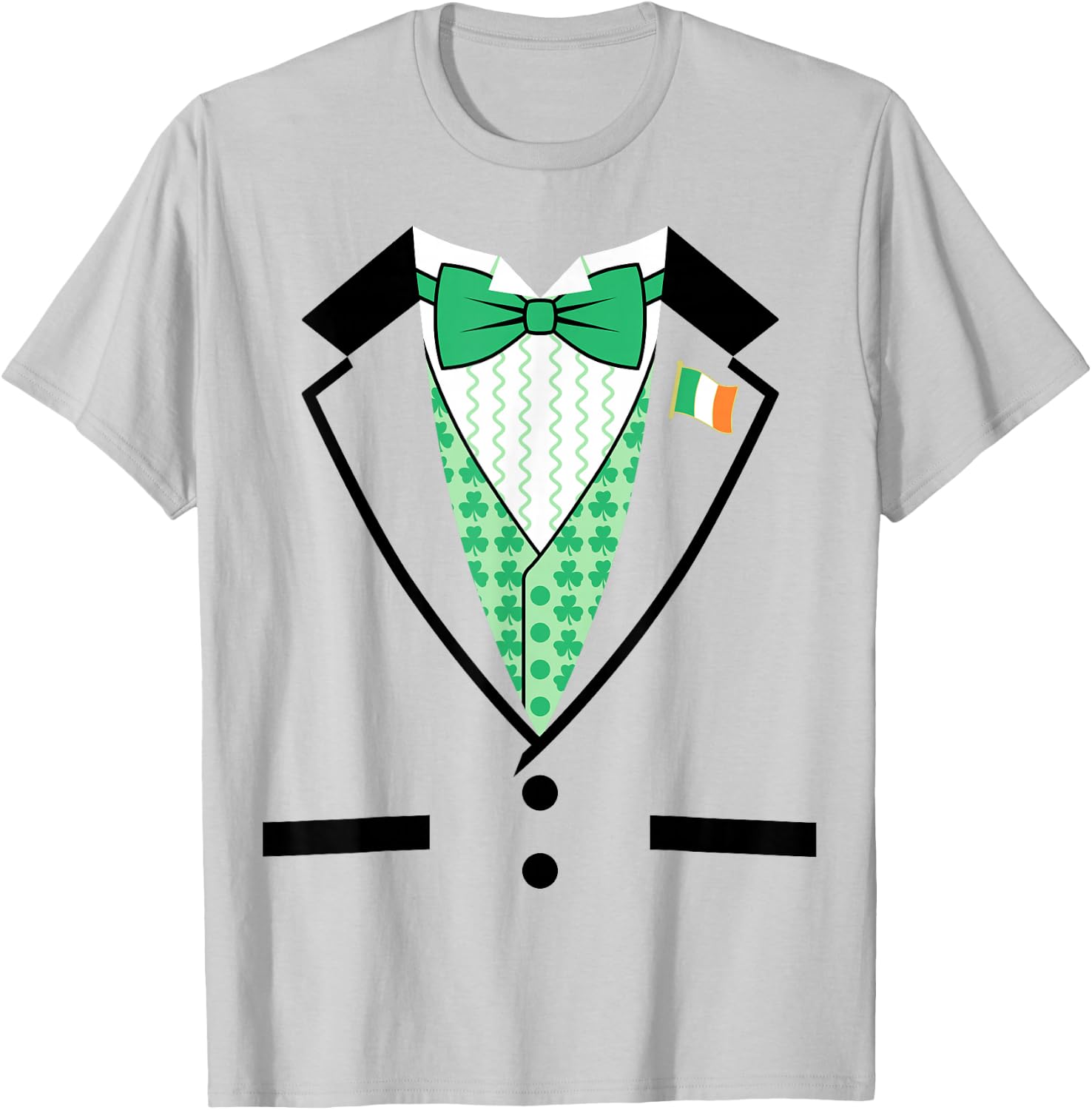 Irish Tuxedo Funny St. Patrick's Day Costume T-Shirt - T-Shirt | Ash