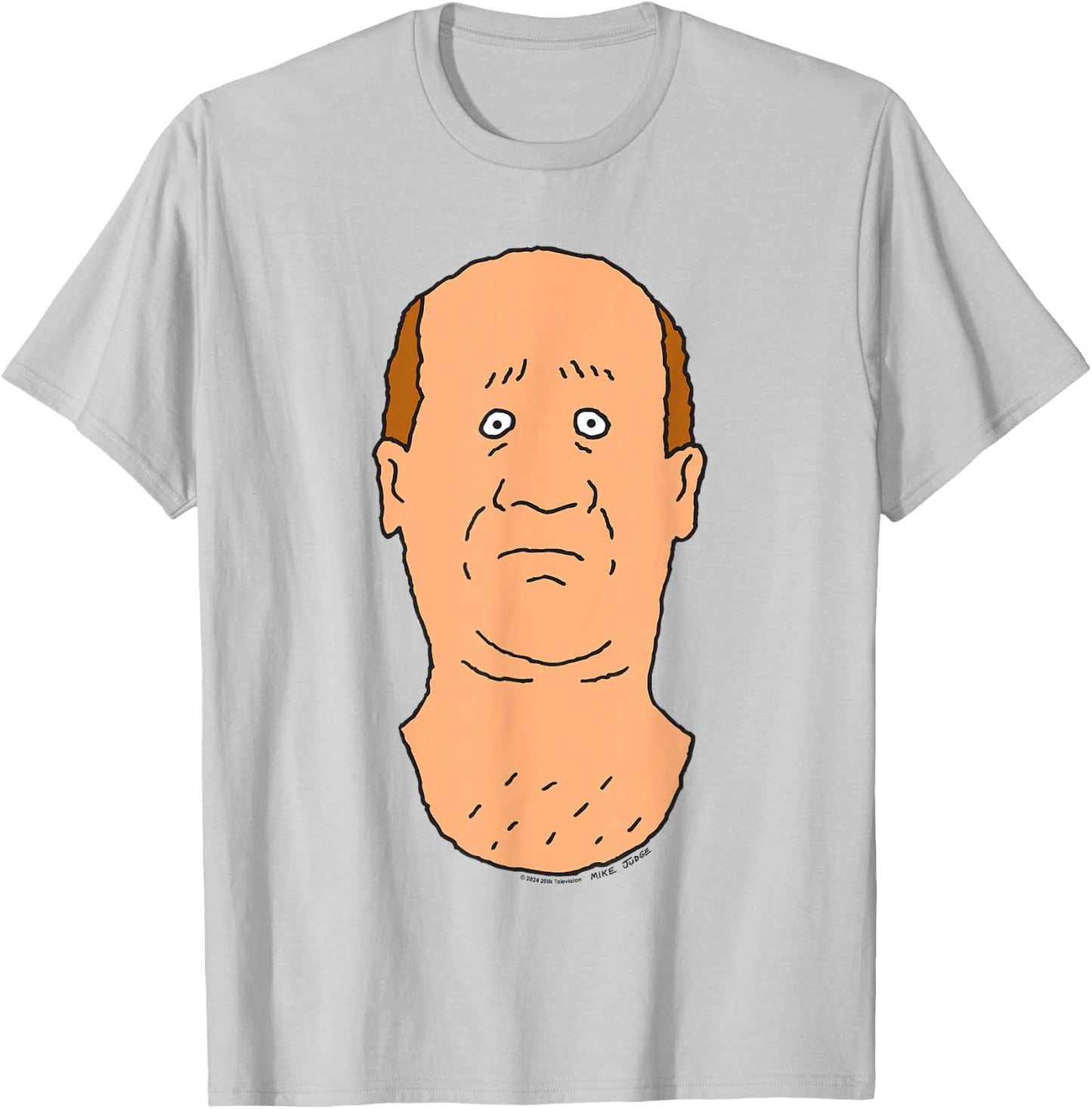 King Of The Hill Bill Dauterive Simple Portrait T-Shirt - T-Shirt | Ash