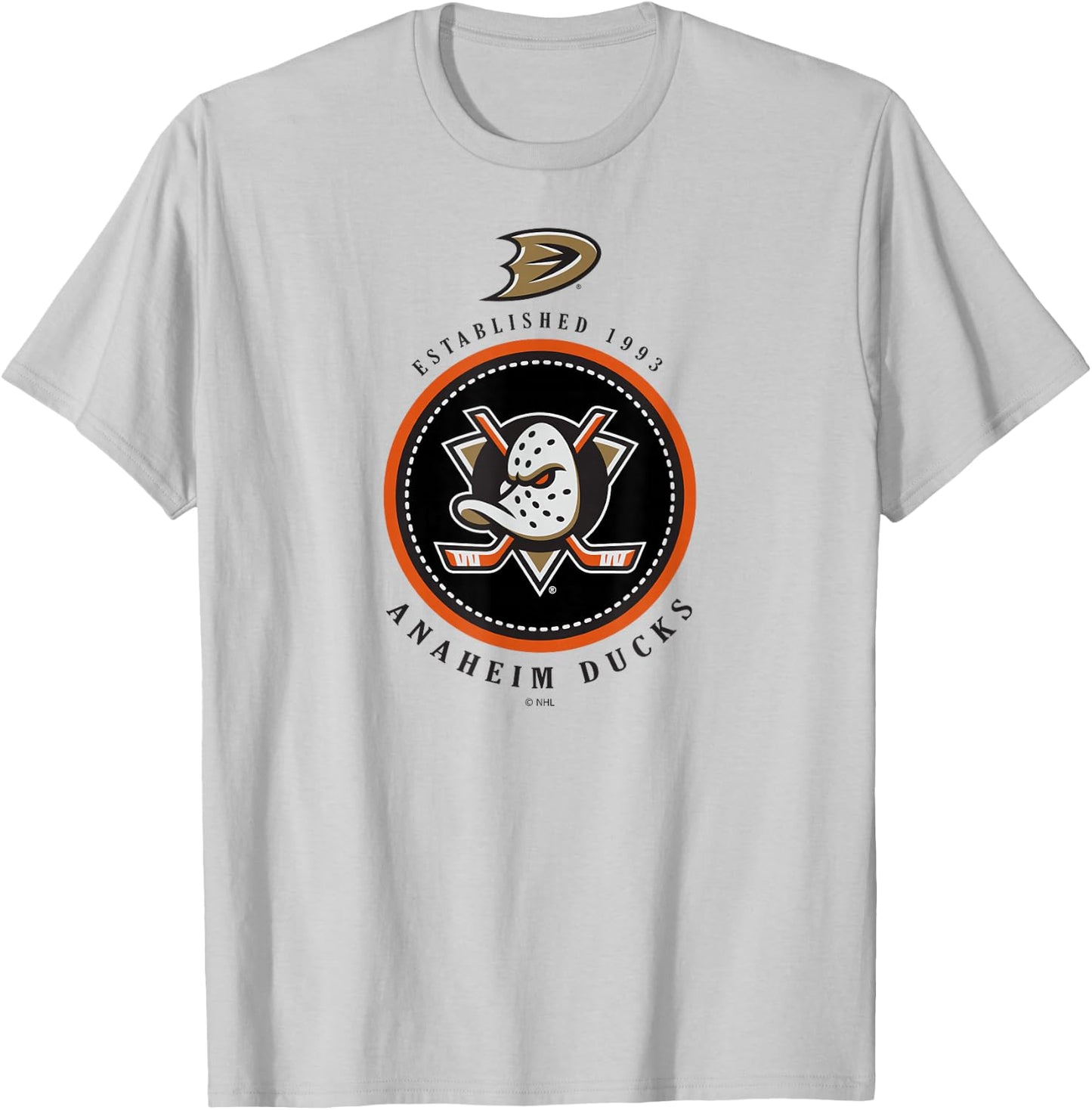 Anaheim Ducks Est 1993 Officially Licensed T-Shirt - T-Shirt | Ash