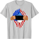 Estonian Blood Inside Me | Estonia Flag Gift T-Shirt - T-Shirt | Ash
