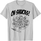 Oh Shucks Oysters Funny Gag for Oyster Lovers T-Shirt - T-Shirt | Ash