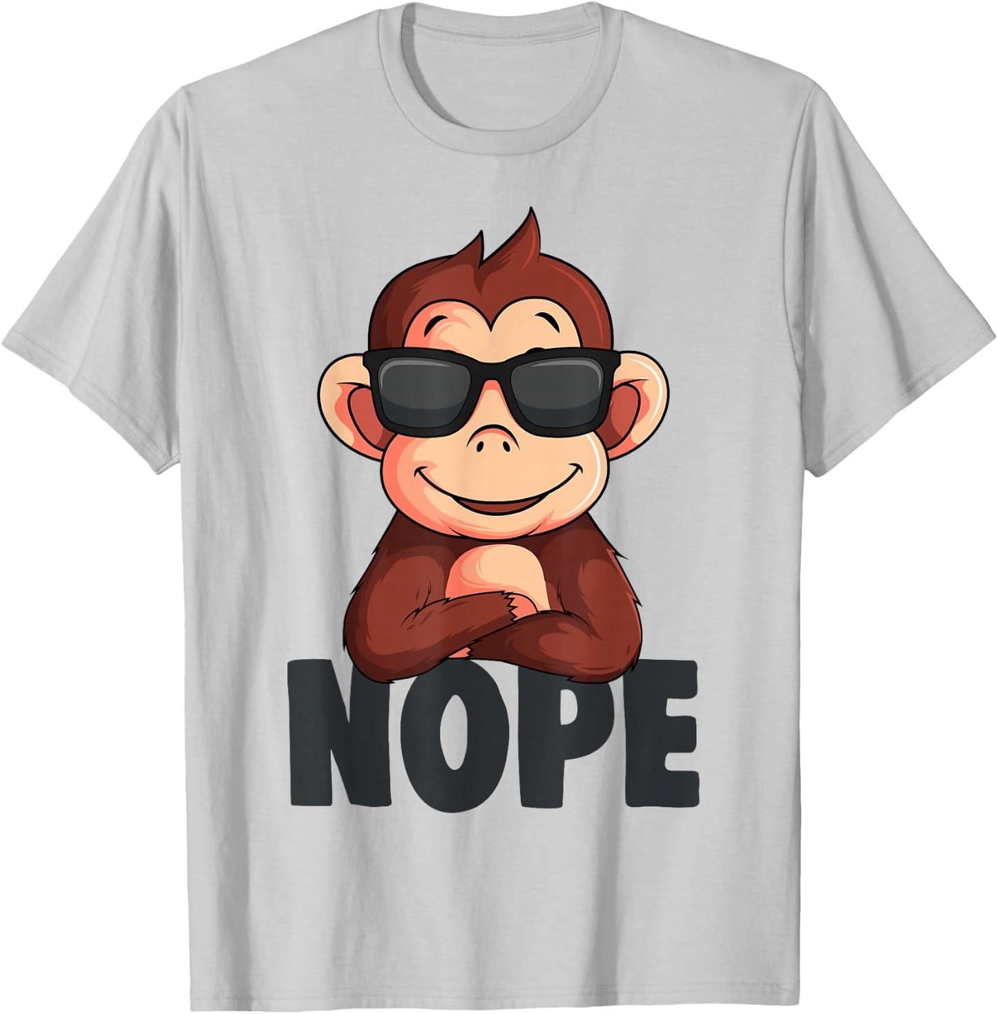 Affen Jungen Mädchen Kinder T-Shirt - T-Shirt | Ash