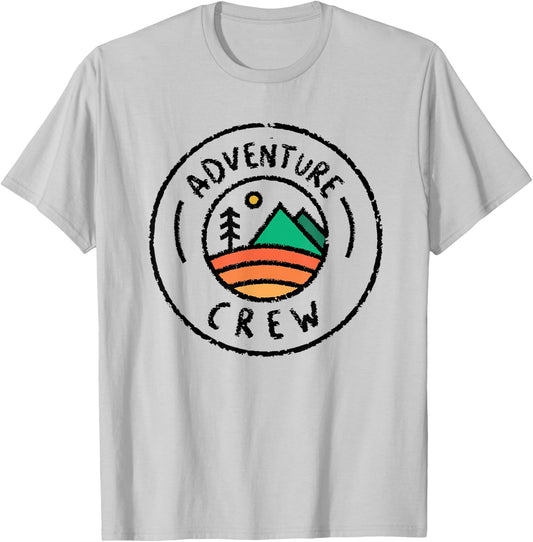 Camping Matching Shirts for Family Camper Adventure Crew T-Shirt - T-Shirt | Ash