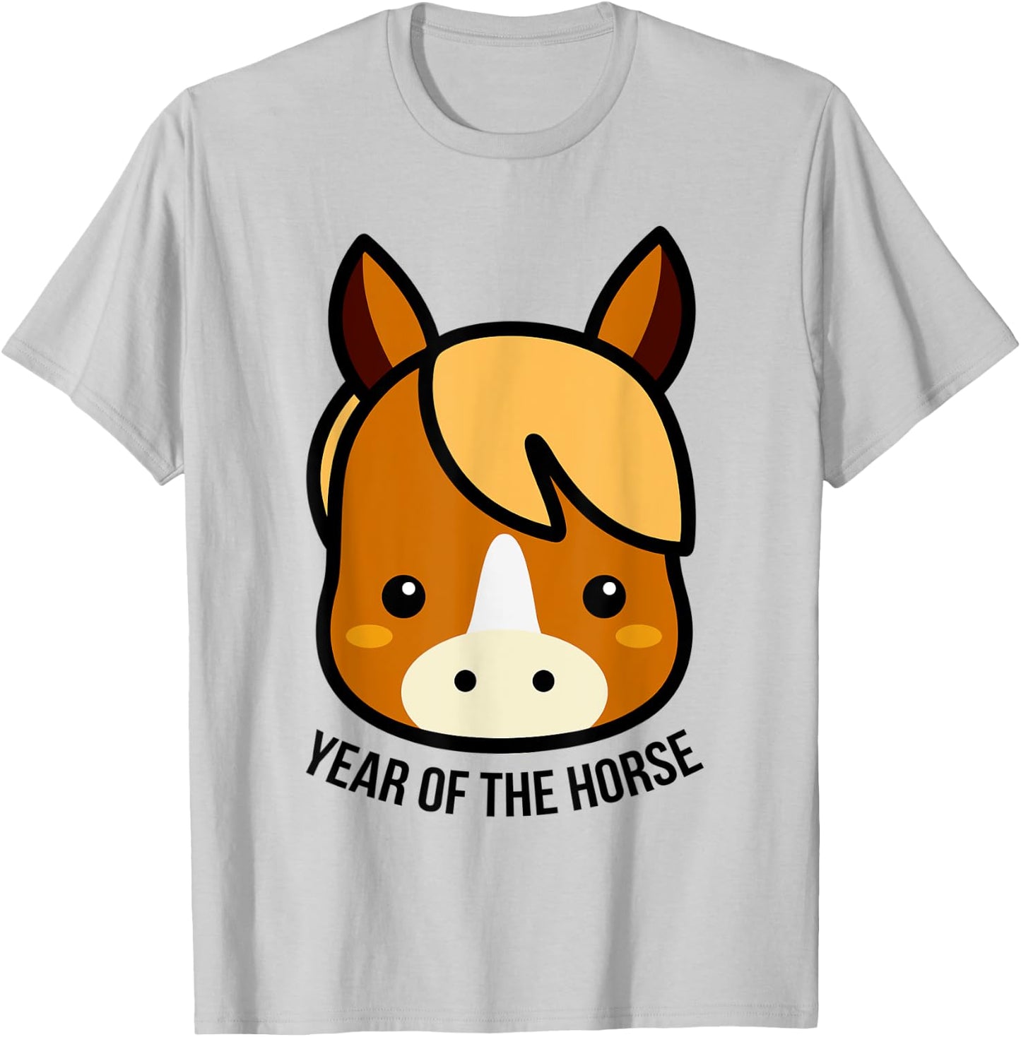 Chinese Zodiac Horoscope Kids Animal Year of the Horse T-Shirt - T-Shirt | Ash