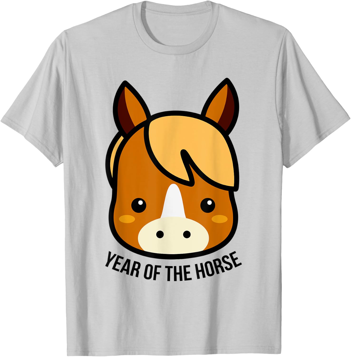 Chinese Zodiac Horoscope Kids Animal Year of the Horse T-Shirt - T-Shirt | Ash