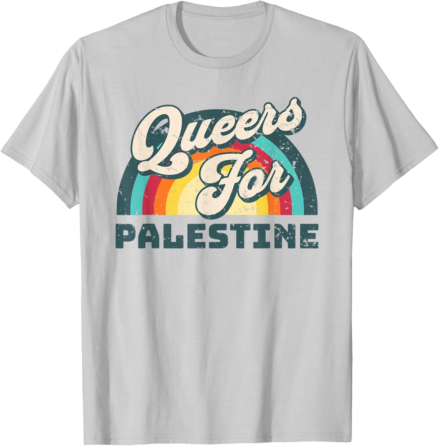 Freedom For Palestine. Queers For Palestine T-Shirt - T-Shirt | Ash