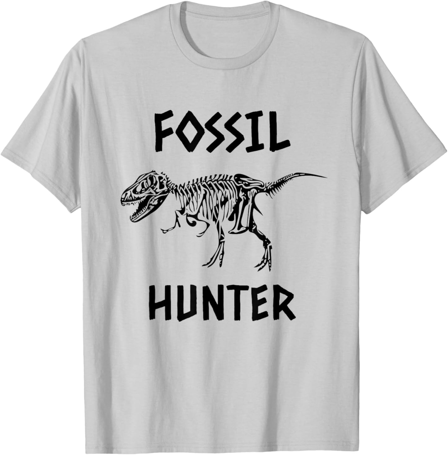 Fossil Hunter Dinosaur T Shirt T-Shirt - T-Shirt | Ash