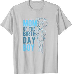 The Flintstones Betty Rubble Mom Of The Birthday Boy T-Shirt - T-Shirt | Ash