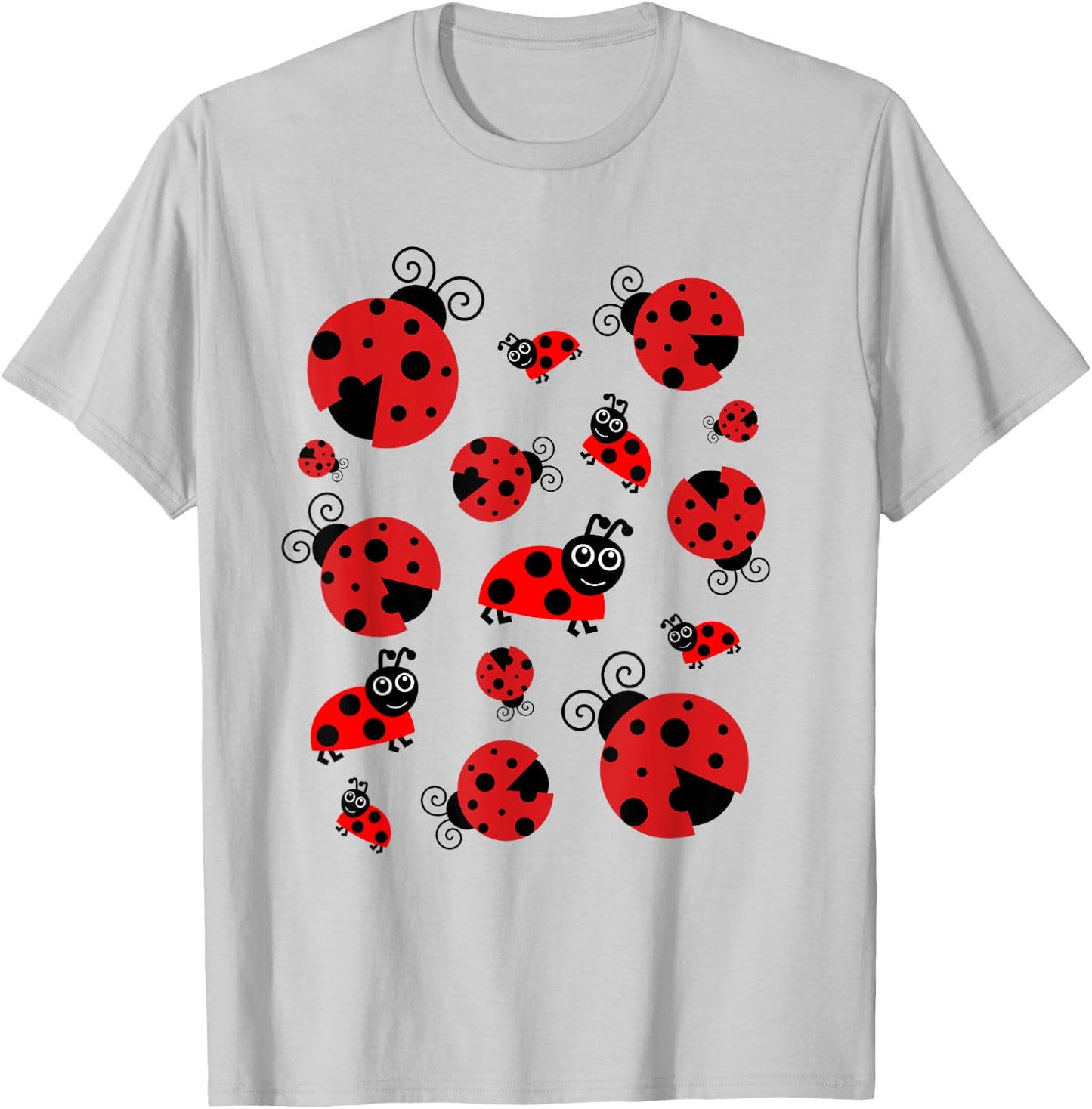 Adorable Ladybugs Everywhere Women, Girls, Kids T-Shirt - T-Shirt | Ash