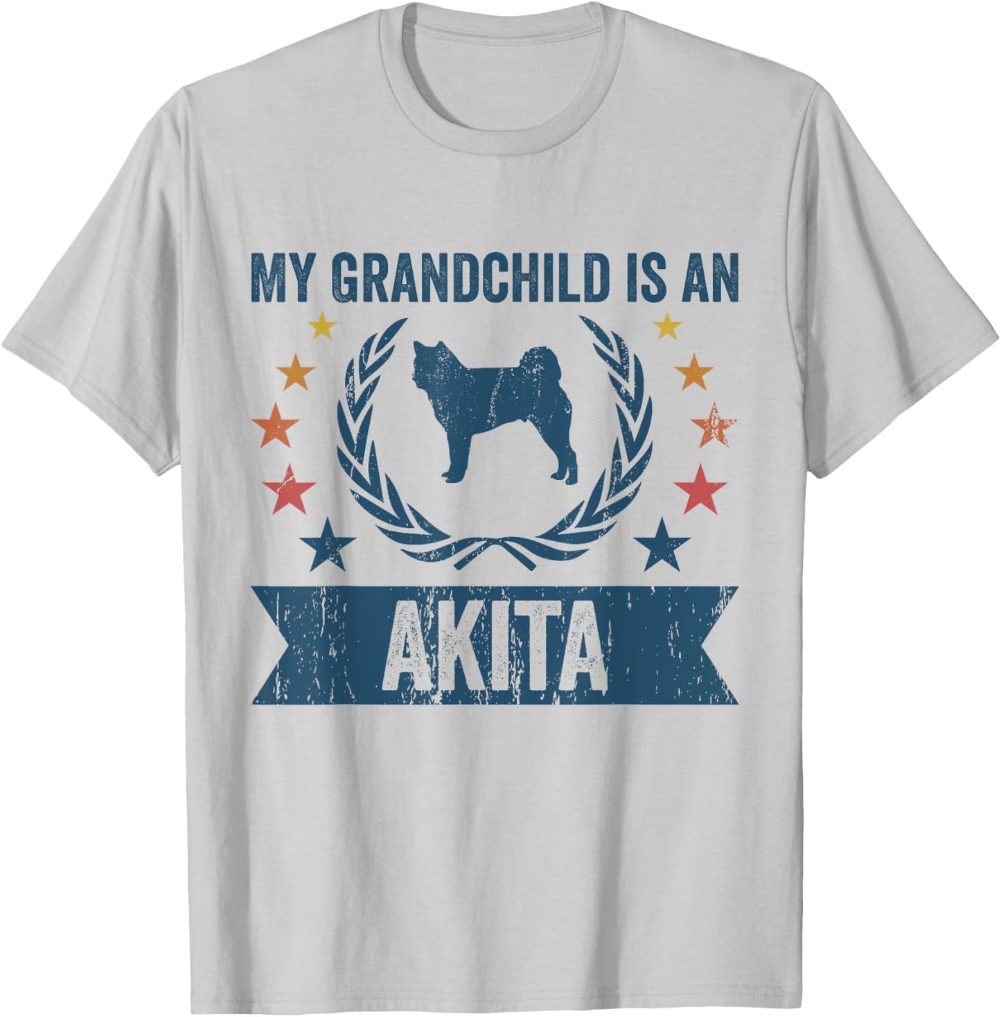 My Grandchild Is A Dog - Grandpa & Grandma Akita Women T-Shirt - T-Shirt | Ash