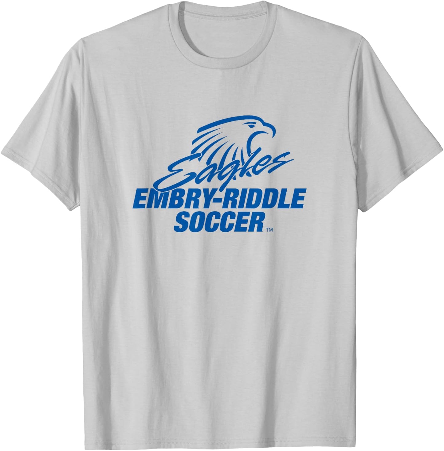 Embry-Riddle Aeronautical Eagles Soccer Sports Fan T-Shirt - T-Shirt | Ash