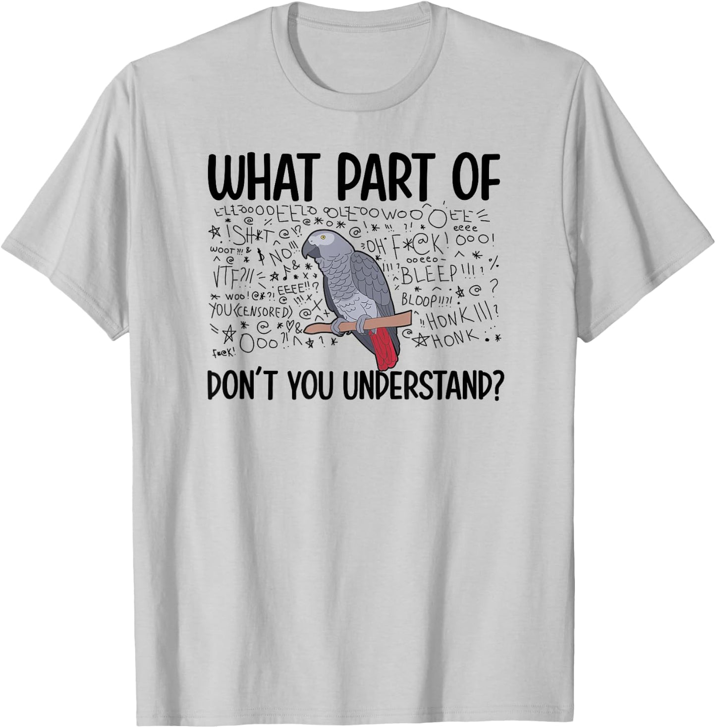 African Grey Parrot Owner Funny African Grey Dad T-Shirt - T-Shirt | Ash