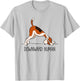 Downward Human Men's Women's Funny Dog Yoga , White T-Shirt - T-Shirt | Ash