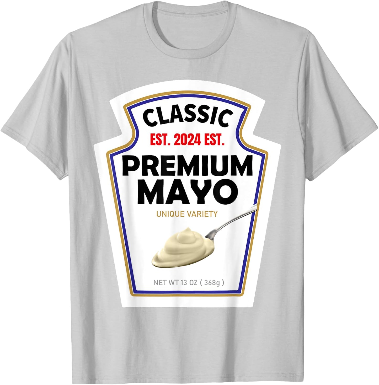 White Mayonnaise DIY Halloween Costume Couples & Group Mayo T-Shirt - T-Shirt | Ash