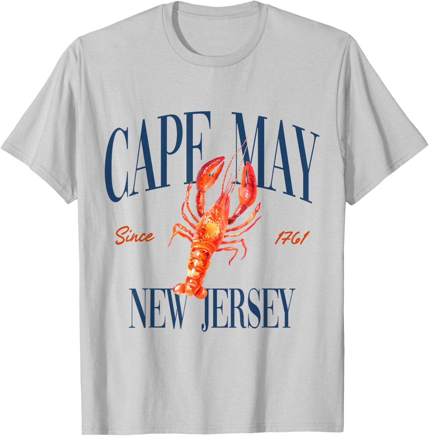 Cape May New Jersey Est. 1761 - Old Money, Aesthetic T-Shirt - T-Shirt | Ash