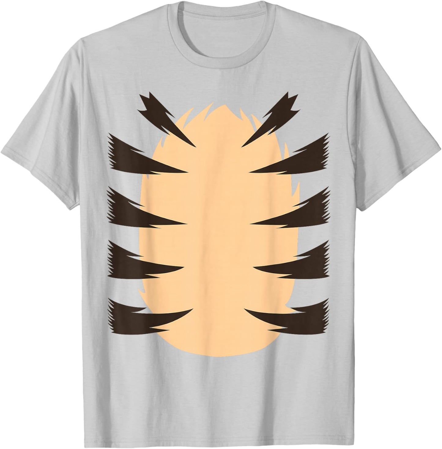 Orange Tiger Easy Halloween Costume Adult Kid Men Women Boy T-Shirt - T-Shirt | Ash