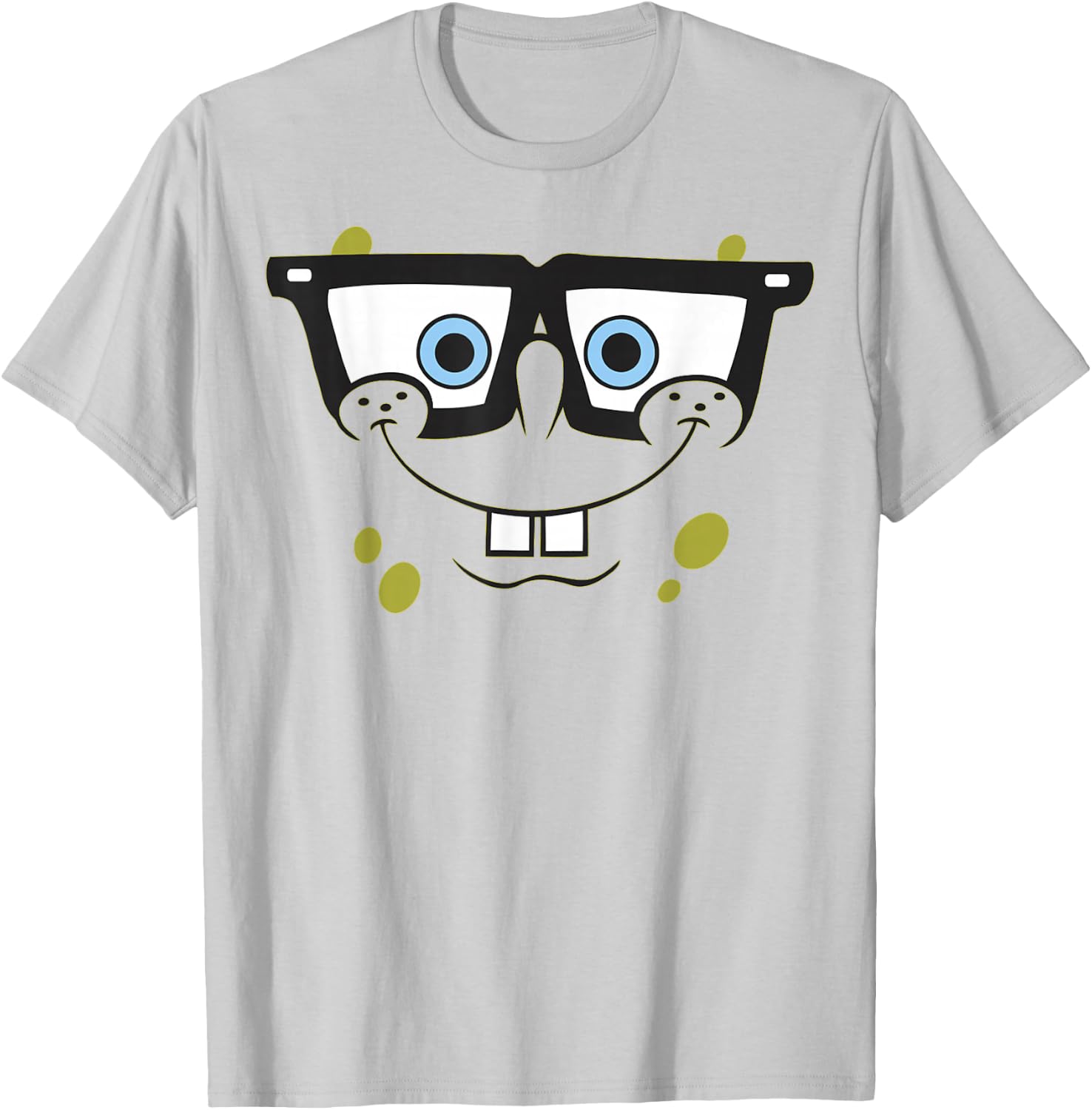 Spongebob Squarepants Halloween Glasses Big Face Costume T-Shirt - T-Shirt | Ash
