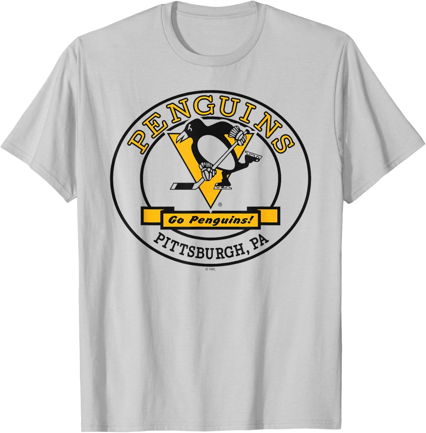 Pittsburgh Penguins Go White Officially Licensed T-Shirt - T-Shirt | Ash