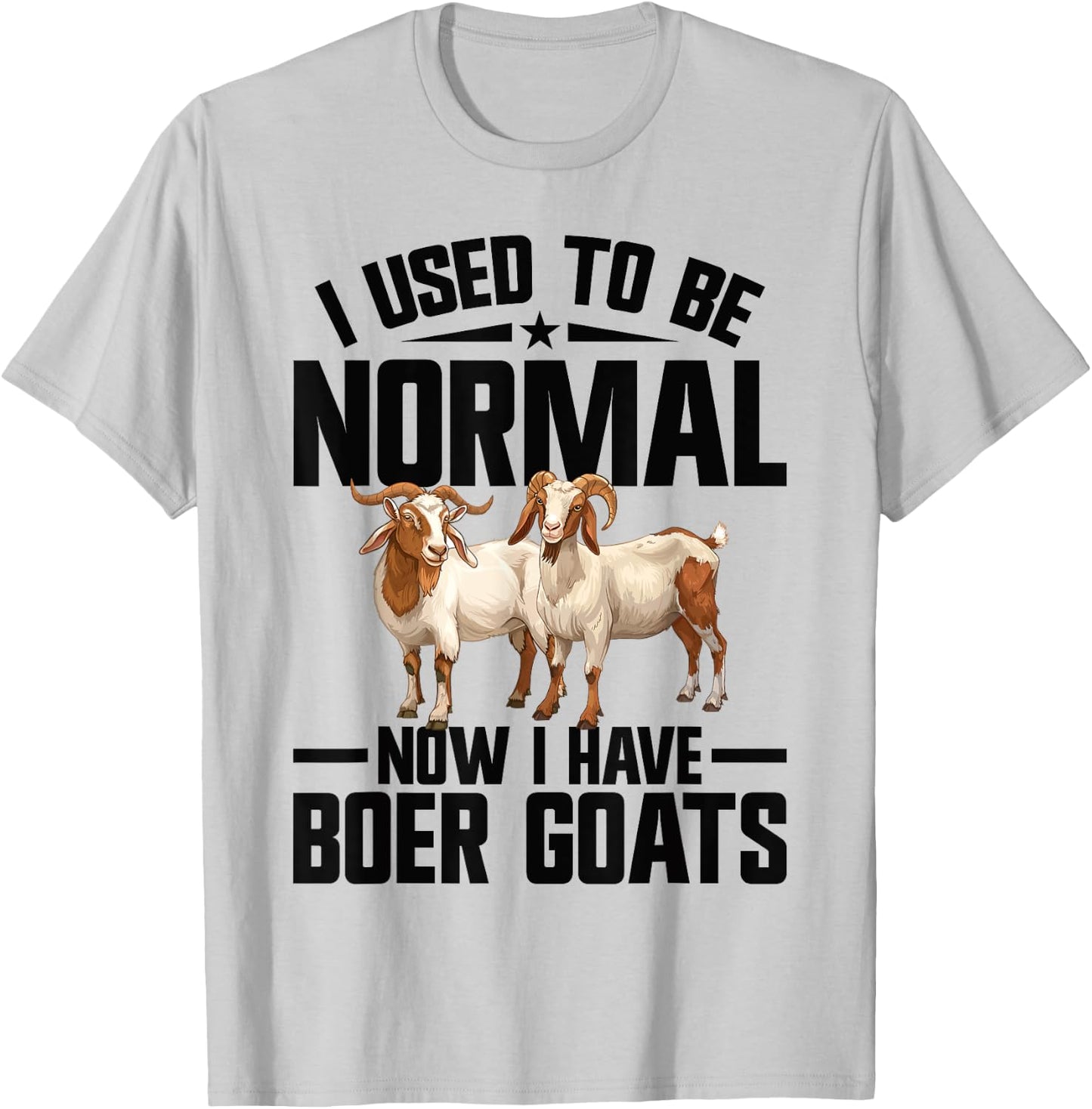 Boer Goat Stuffed Animal Goat Owner Costume Plush Boer Goat T-Shirt - T-Shirt | Ash