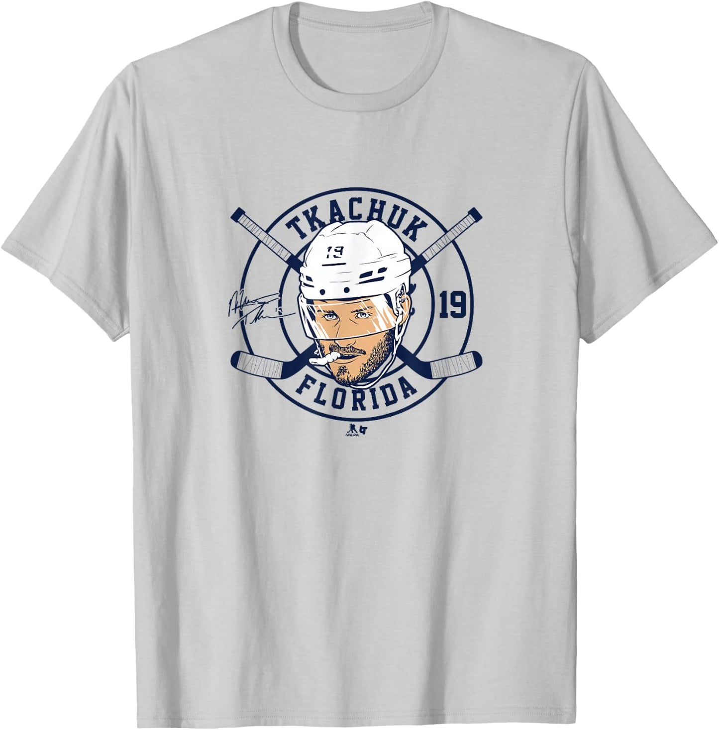 Matthew Tkachuk: Floating Head 2.0 - Florida Hockey T-Shirt - T-Shirt | Ash