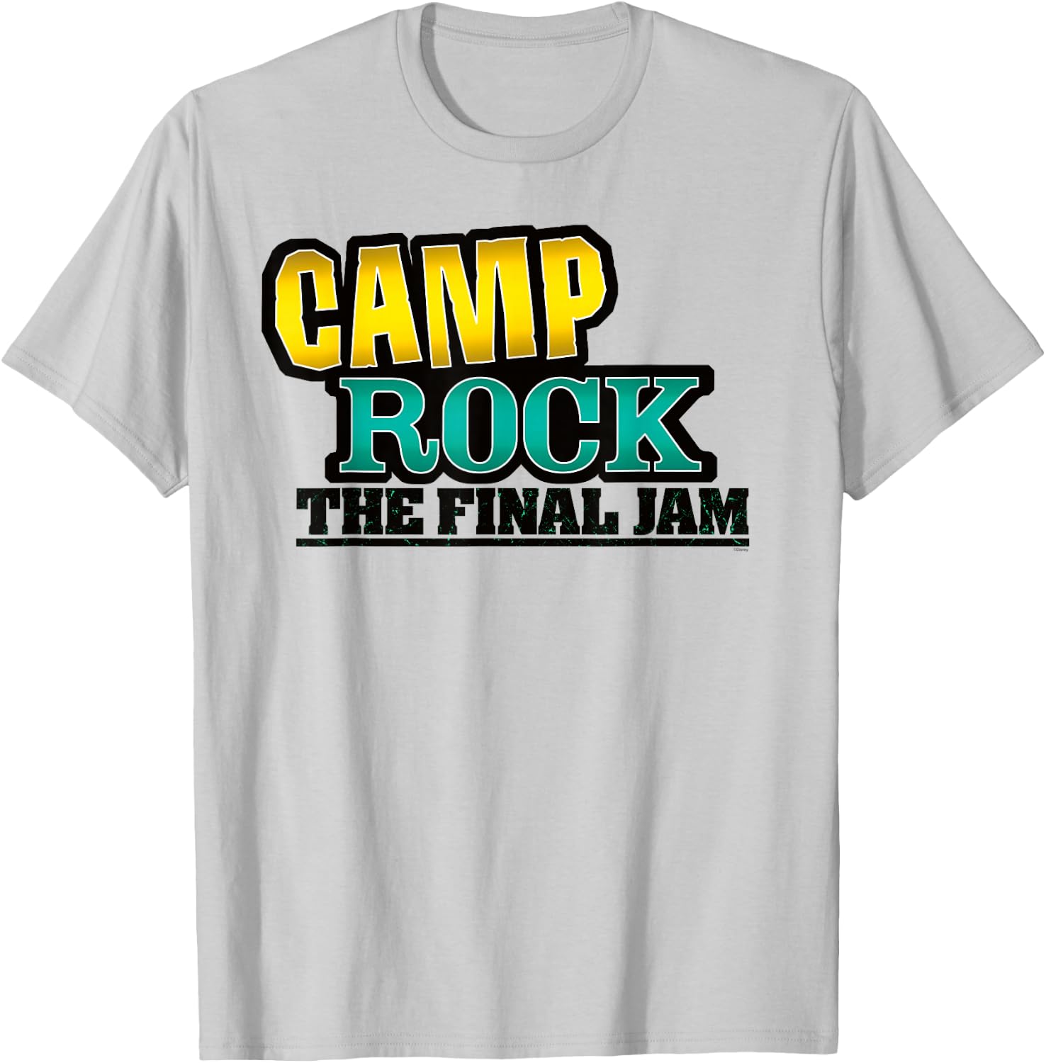 Disney Channel Official Camp Rock 2: The Final Jam Logo , white, S T-Shirt - T-Shirt | Ash