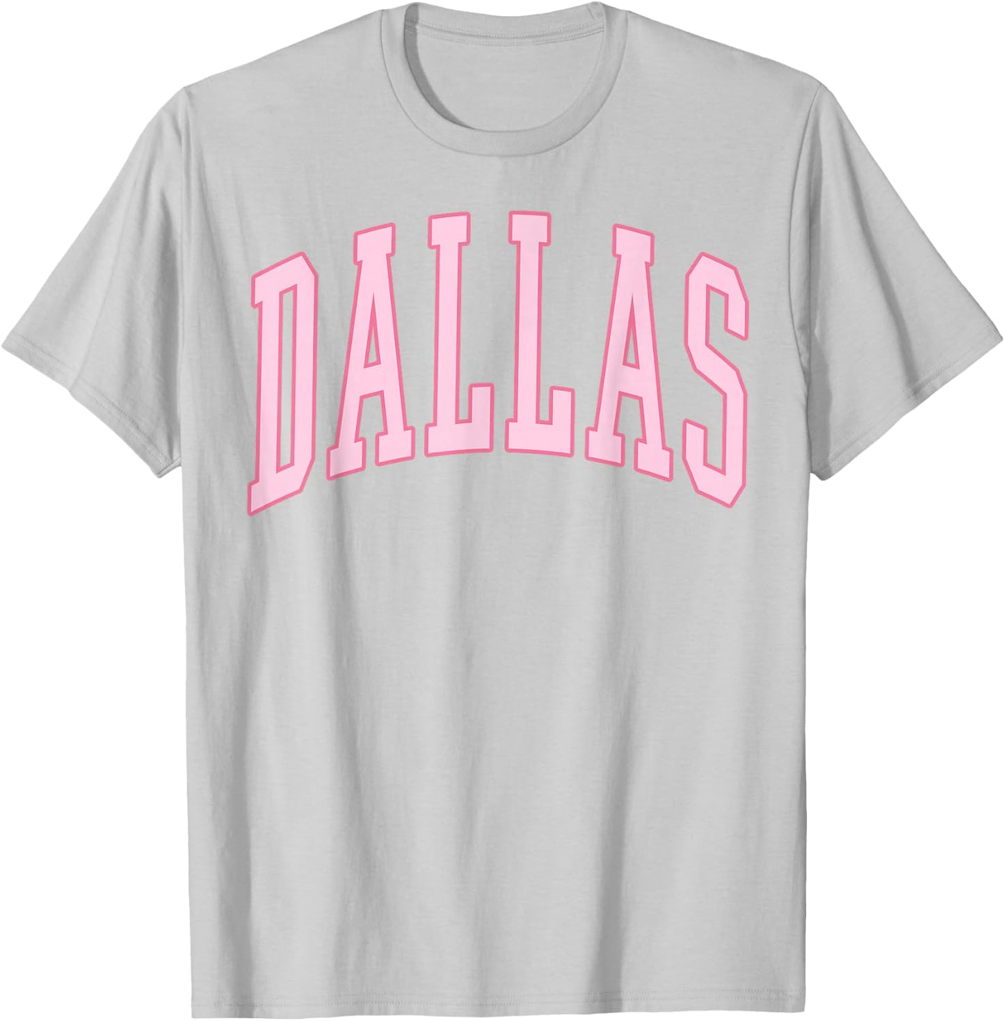 Dallas Vintage Preppy Varsity Pink Sports T-Shirt - T-Shirt | Ash