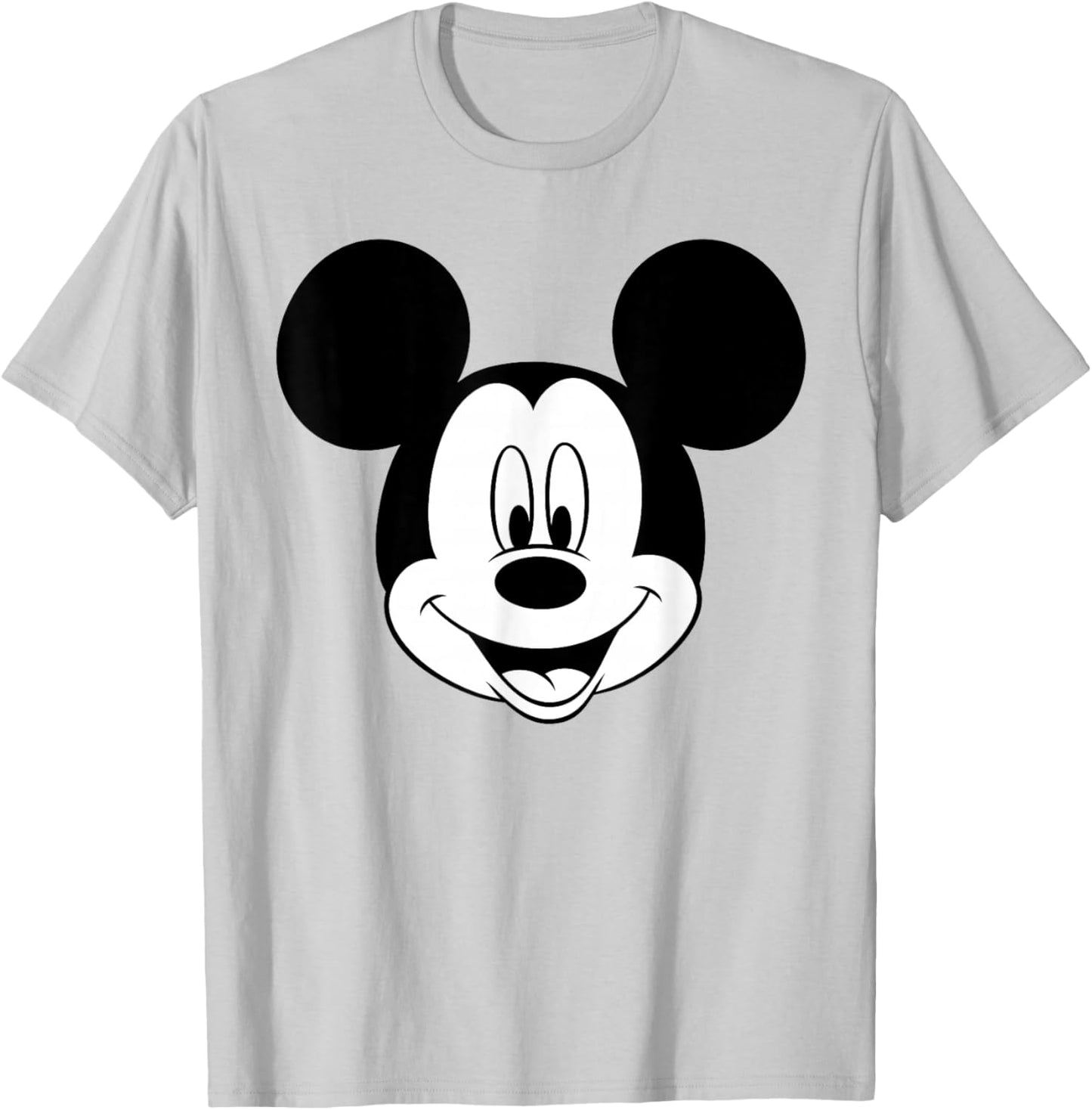 Disney - Mickey Mouse Happy Face T-Shirt - T-Shirt | Ash