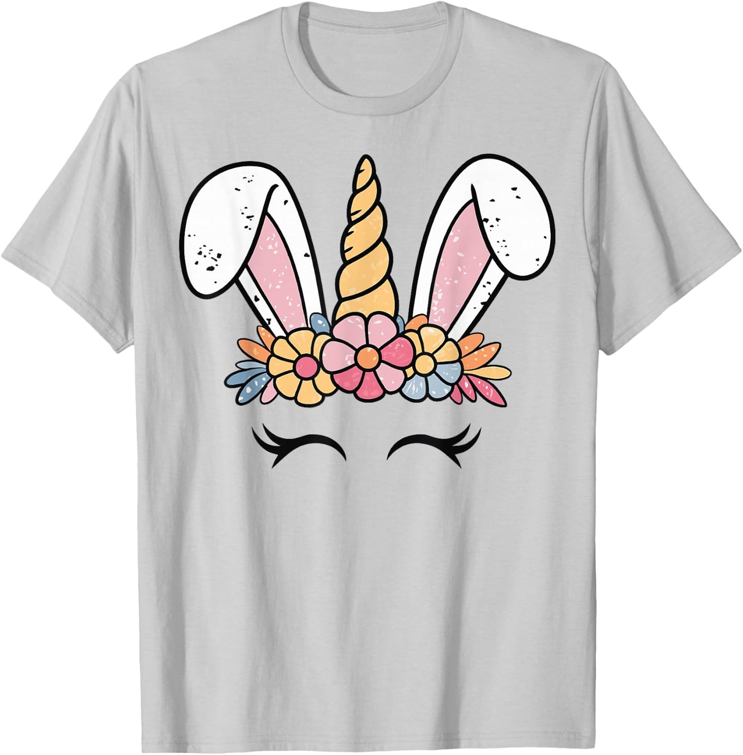 Unicorn Easter Head T-Shirt - T-Shirt | Ash