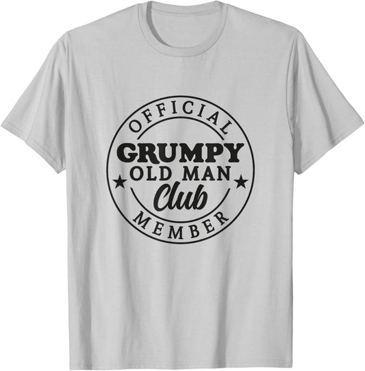 Grumpy Old Man Club T-Shirt - T-Shirt | Ash