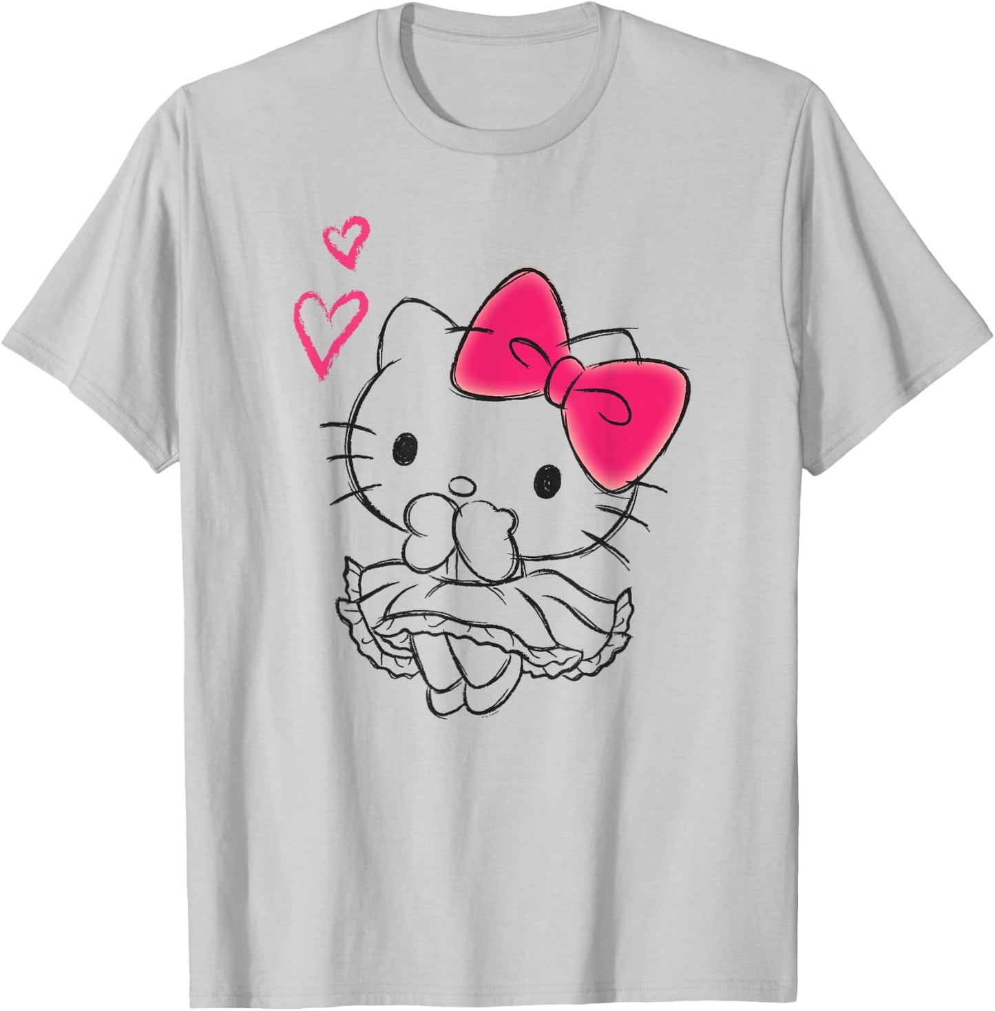 Hello Kitty Girly Hearts Shirt T-Shirt - T-Shirt | Ash