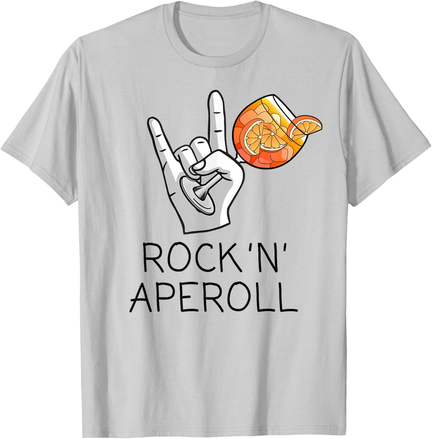Rock 'N' Aperoll I Aperoller Aperollin Splash Club JGA Fun , White T-Shirt - T-Shirt | Ash