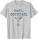 Capt. Cocktail - Captain Cocktail T-Shirt - T-Shirt | Ash