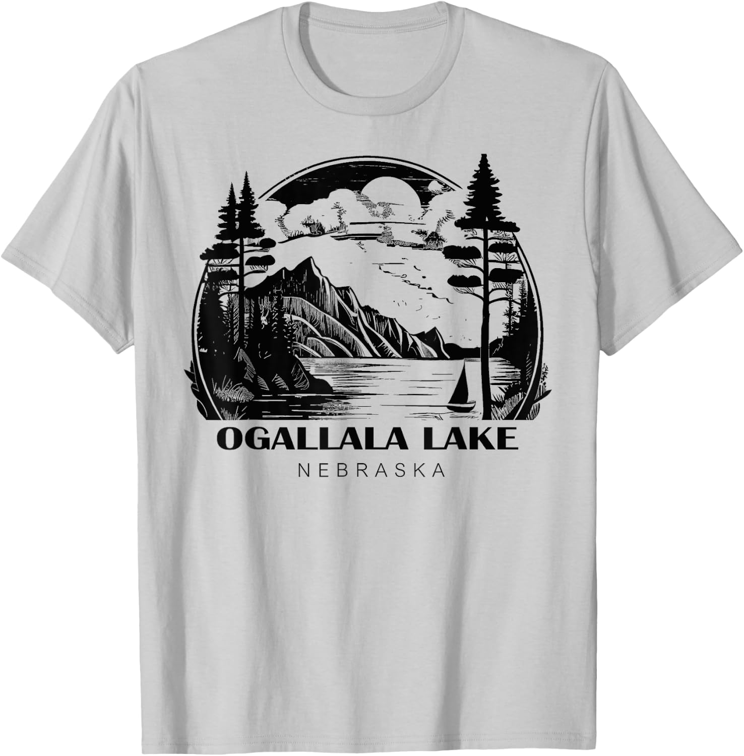 Ogallala Lake Nebraska T-Shirt - T-Shirt | Ash