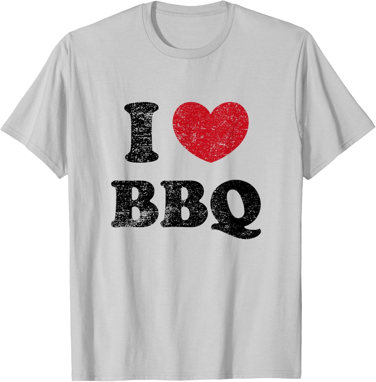 Vintage I Love BBQ T-Shirt - T-Shirt | Ash
