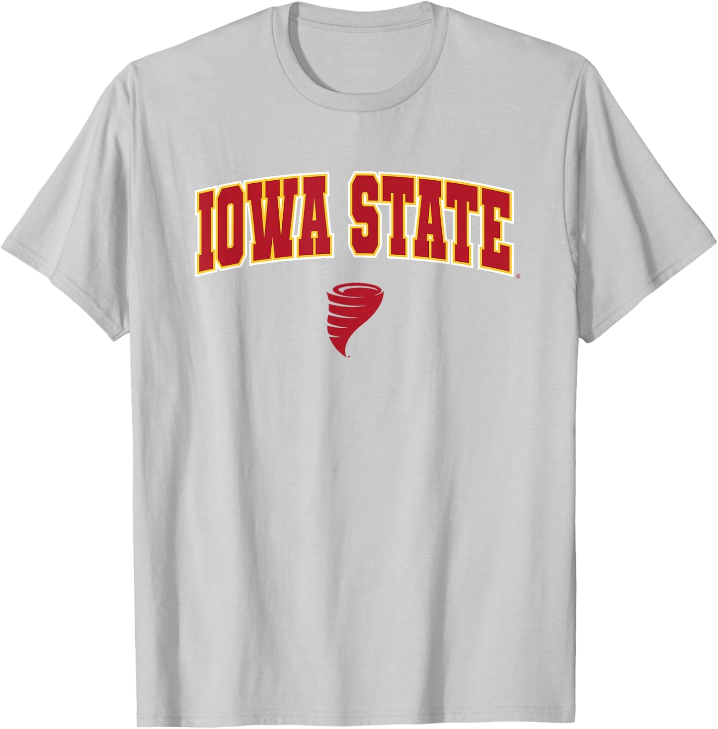 Iowa State University Cyclones Arch Logo T-Shirt - T-Shirt | Ash