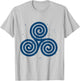 Celtic Knot Triskele T-Shirt - T-Shirt | Ash
