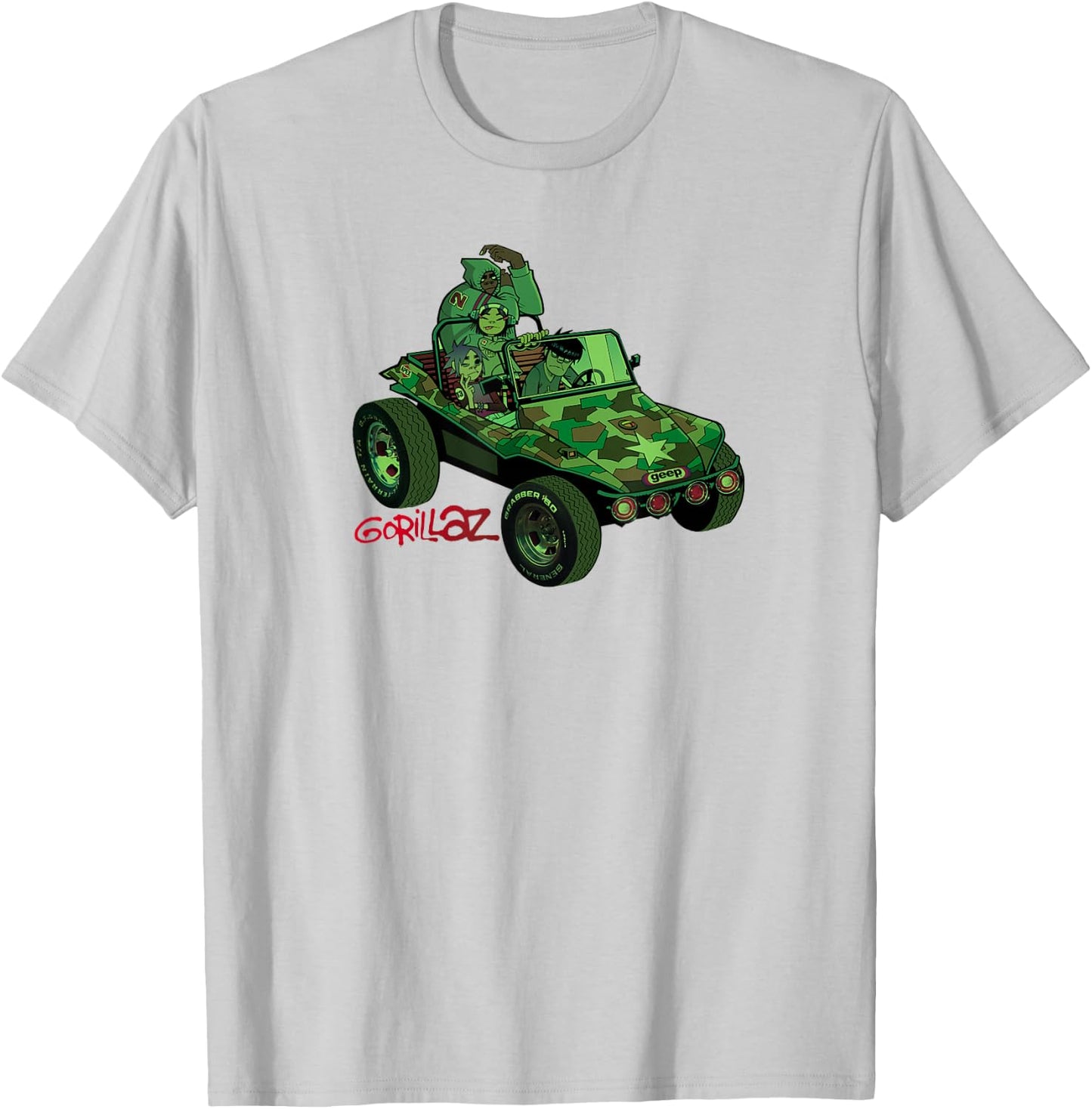 Gorillaz Geep Logo Reverse T-Shirt - T-Shirt | Ash