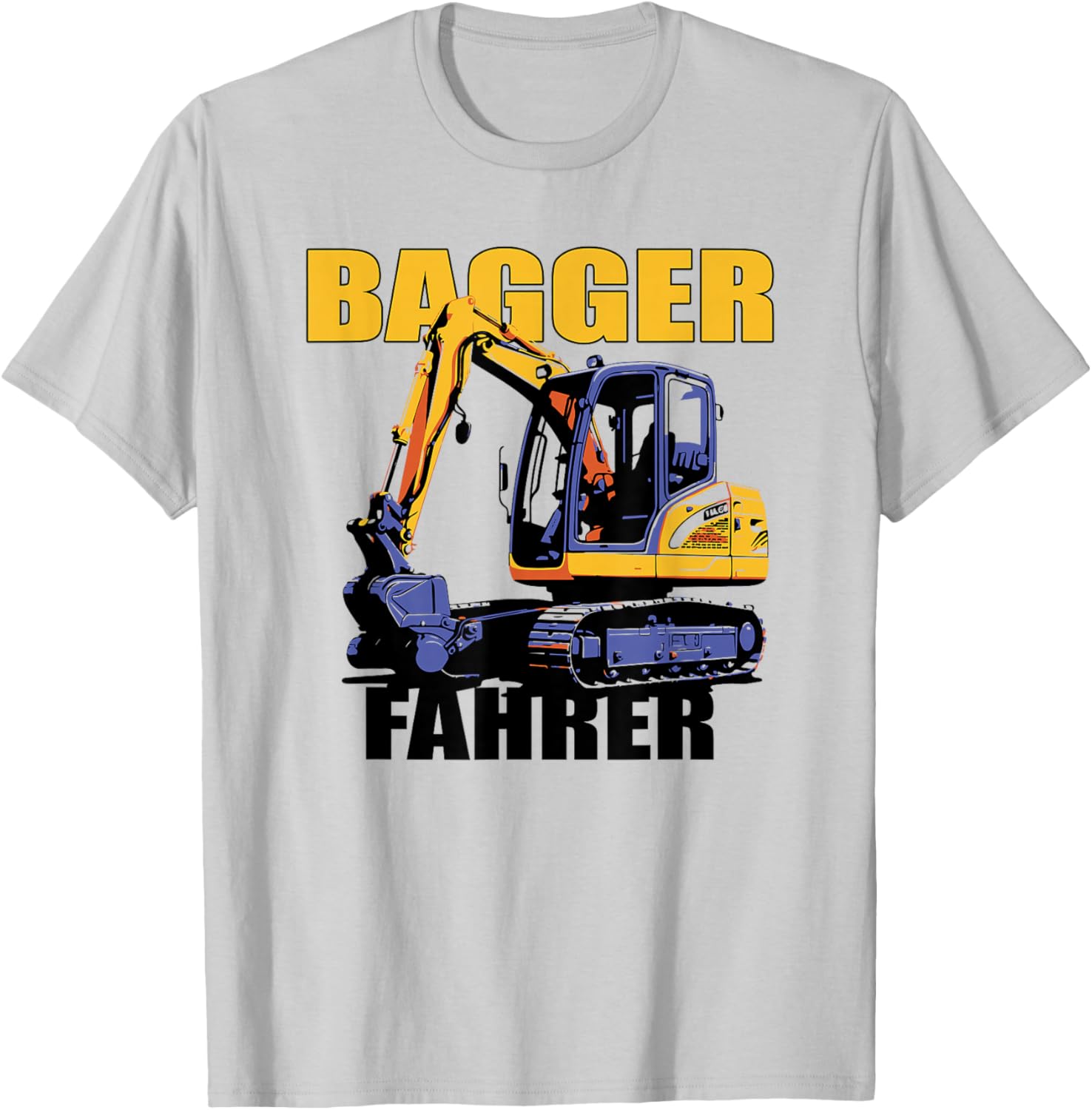 Digger Driver Costume Men's Construction Site , gray T-Shirt - T-Shirt | Ash