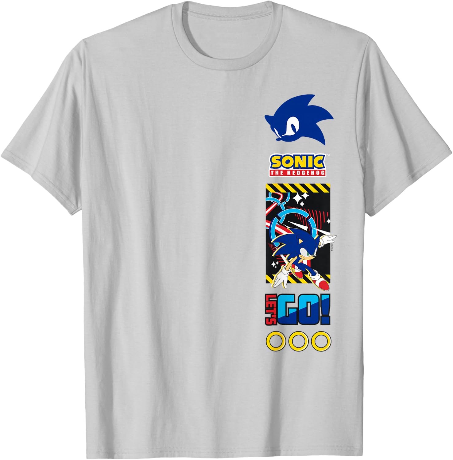 Sonic The Hedgehog Let's Go! Epic Run Heroic Panel T-Shirt - T-Shirt | Ash