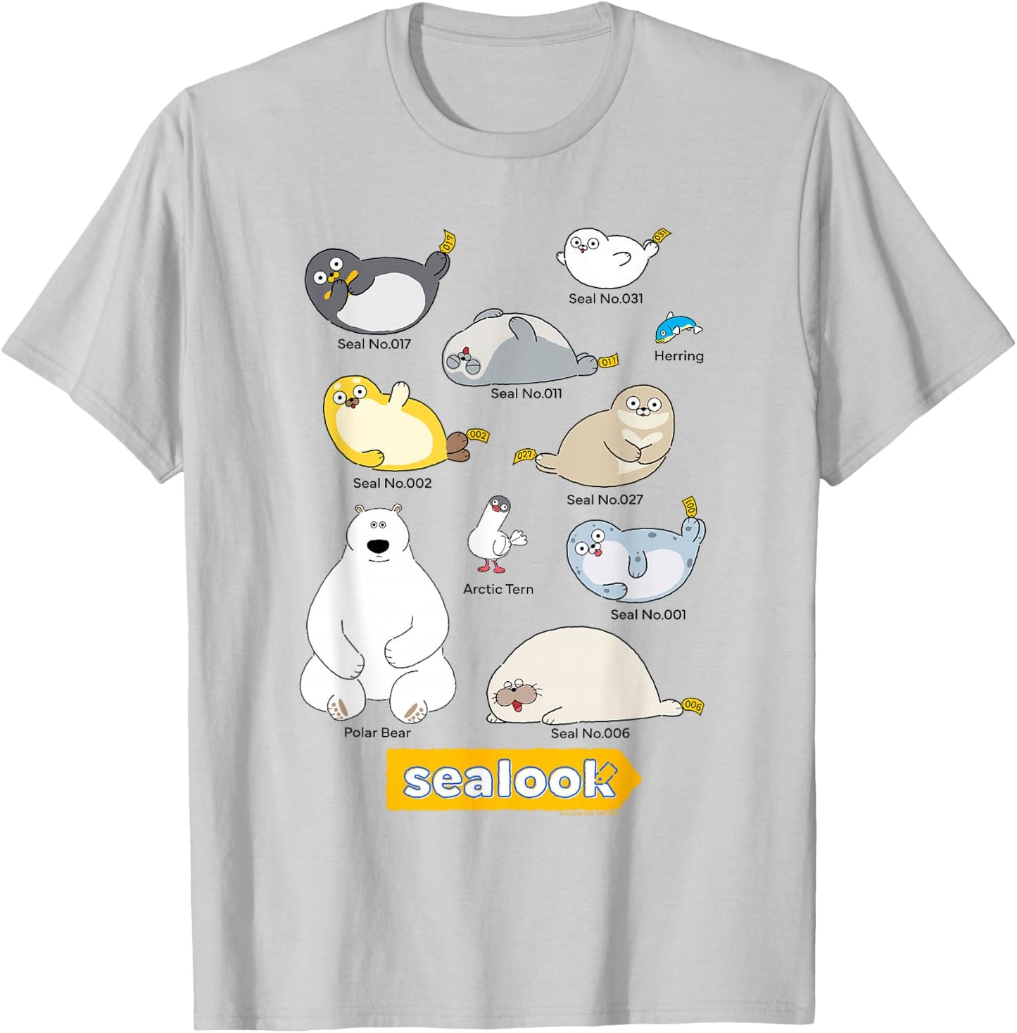 Sealook Characters T-Shirt - T-Shirt | Ash
