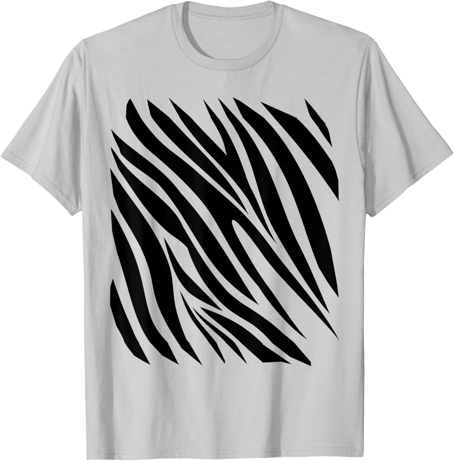 Zebra Print Idea For Kids & Zebra Strips Halloween Costume T-Shirt - T-Shirt | Ash