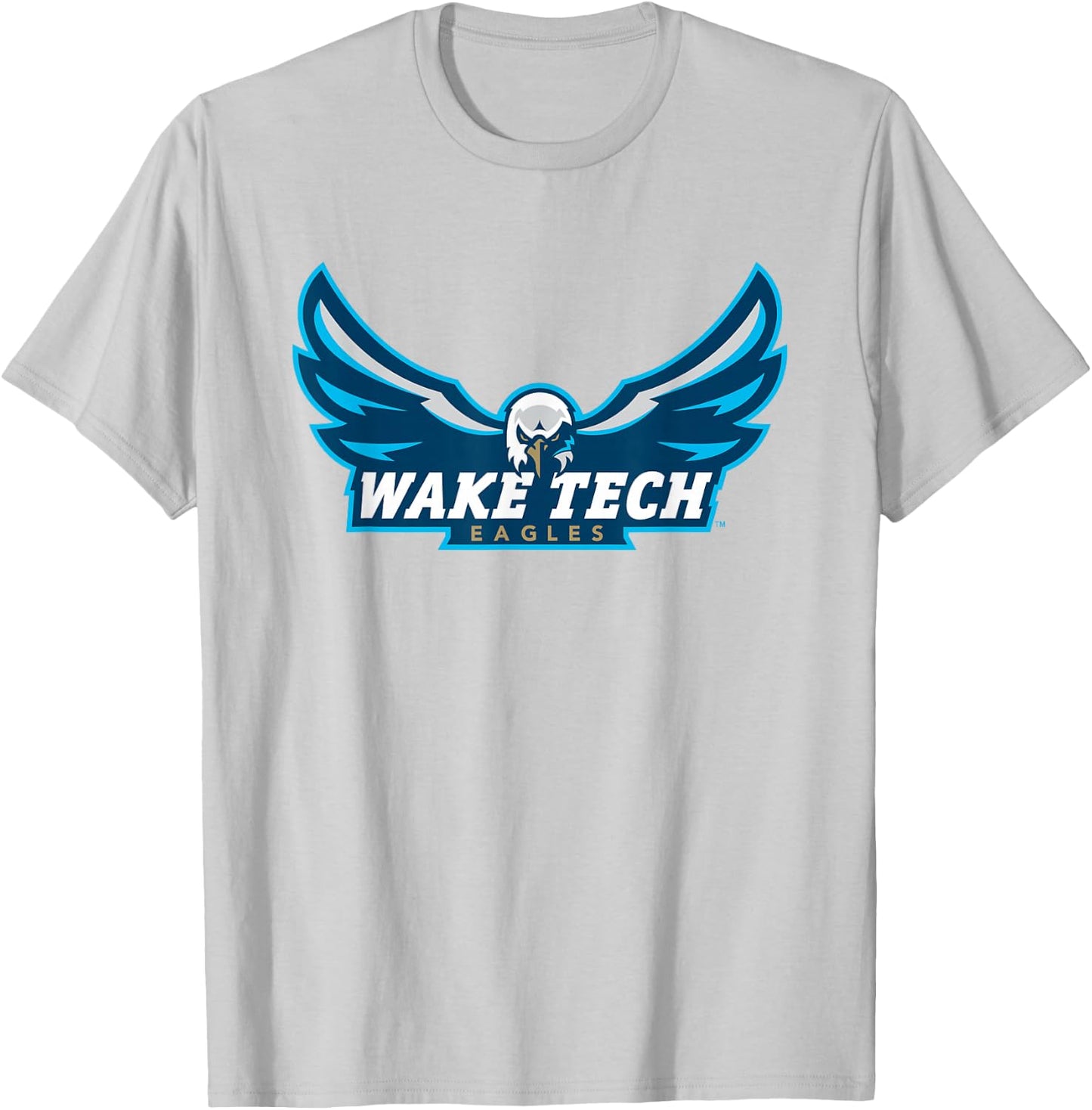 Wake Tech Eagles Wake Tech Community College Logo T-Shirt - T-Shirt | Ash