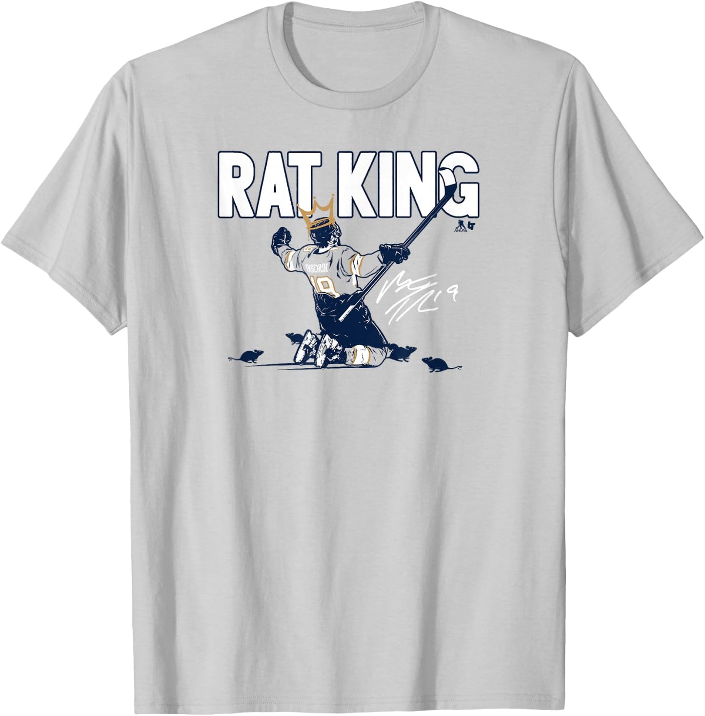 Matthew Tkachuk - Rat King - Florida Hockey T-Shirt - T-Shirt | Ash
