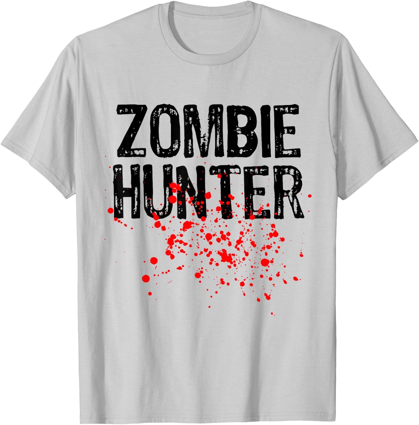 Zombie Hunter Halloween Costume Lazy Easy T-Shirt - T-Shirt | Ash