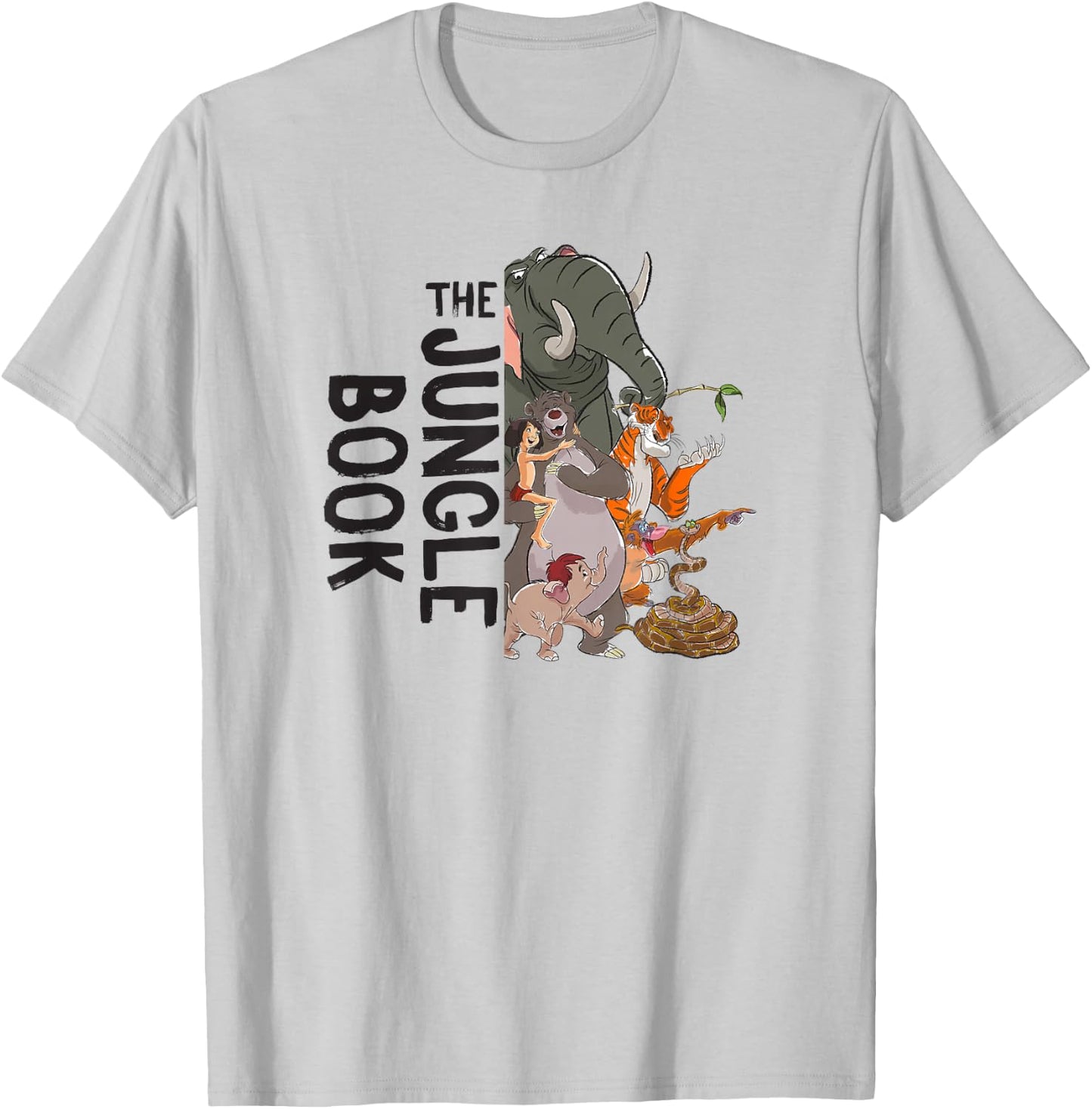 Disney The Jungle Book Split Image Group Poster T-Shirt - T-Shirt | Ash