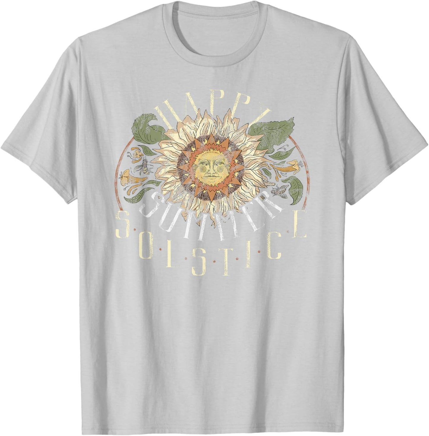 Sunny Summer Solstice Men Women Girls Kids T-Shirt - T-Shirt | Ash